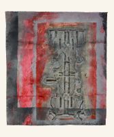 Figurgebilde, 50 x 55, 2011, Mischtechnik auf Karton