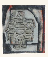 Figurgebilde, 50 x 55, 2011, Mischtechnik auf Karton