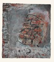 Zeichen im Raum, 50 x 55, 2011, Mischtechnik auf Karton