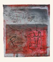 Zeichen im Raum, 50 x 55, 2011, Mischtechnik auf Karton