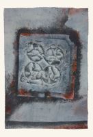 Vierling, 35 x 50, 2011, Mischtechnik auf Karton