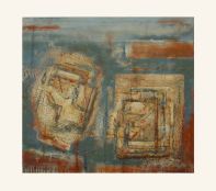 Grundriss, 110 x 120, 2012, Mischtechnik auf Baumwolle