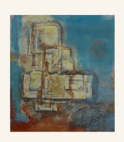 Sichtfelder, 61 x 68, 2012, Mischtechnik auf Baumwolle