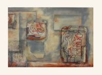 Sichtfelder, 80 x 115, 2012, Mischtechnik auf Baumwolle