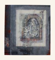 Fundamental, 100 x 110, 2011, Mischtechnik auf Baumwolle