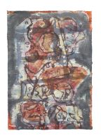 50 x 70 cm, ohne Titel, Mischtechnik auf Karton