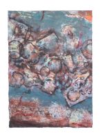 50 x 70 cm, ohne Titel, Mischtechnik auf Karton