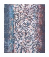 Planetengeburt, Mischtechnik auf Baumwolle, 41 x 49,5cm