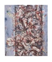 55 x 61 cm, ohne Titel, Mischtechnik auf Leinwand