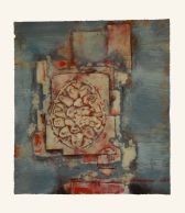 Inselgebilde, 50 x 55, 2012, Mischtechnik auf Karton