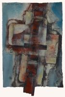 Schnittstelle, 25 x 35, 2011, Mischtechnik auf Karton