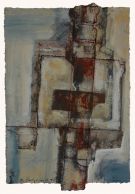 Schnittstelle, 25 x 35, 2011, Mischtechnik auf Karton