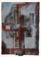 Schnittstelle, 25 x 35, 2011, Mischtechnik auf Karton