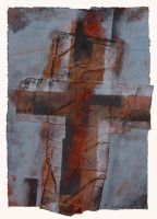Schnittstelle, 25 x 35, 2011, Mischtechnik auf Karton