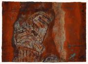Muscheln im Feuer, 50 x 70, 2006, Mischtechnik auf Karton