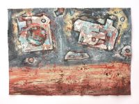 Ohne Titel, Mischtechnik auf Karton, 50 x 70 cm