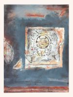 Rundes Ding, 56 x 76, 2013, Mischtechnik auf Baumwolle