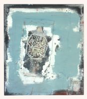 Verhülltes Geheimnis, 64 x 73, 2013, Mischtechnik auf Baumwolle