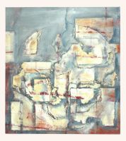 Fundamental, 55 x 61, 2013, Mischtechnik auf Baumwolle