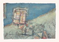 Schräglage, 70 x 100, 2013, Mischtechnik auf Karton