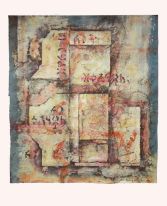 Zeichenfragment, 50 x 56, 2014, Mischtechnik auf Karton