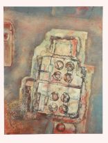 Areale, 68 x 87, 2014, Mischtechnik auf Baumwolle