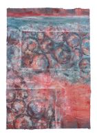 Planeten-Geburtshäuser 35 x 50 cm, Mischtechnik auf Karton