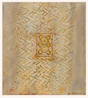 Ikone, 55 x 62, 2006, Mischtechnik auf Baumwolle
