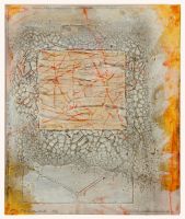 Offenlegung, 41 x 49, 2006, Mischtechnik auf Baumwolle