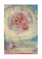 61 x 90 cm, Mischtechnik auf Baumwolle „Galaktisch“